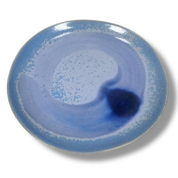 Anthropologie Mineral Salad Plate 8.75" Blue Round Kitchenware Dish Stoneware - Picture 1 of 6